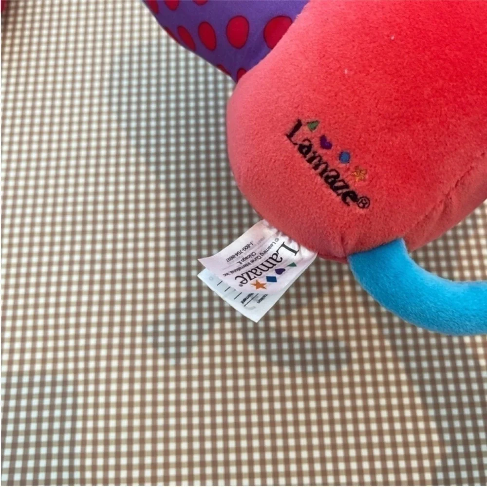 Tummy‎ time mirror/Lamaze puppy squeaker/ IKEA colorful mobile